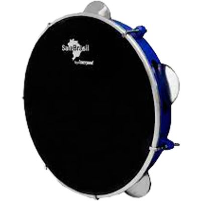 Pandeiro 10" Premium Pele Preta