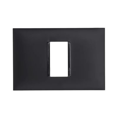 Placa 1 Posto 4X2 Preta