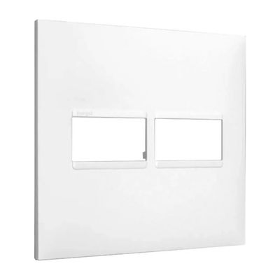 Placa 1+1 Posto 4X4 Branca