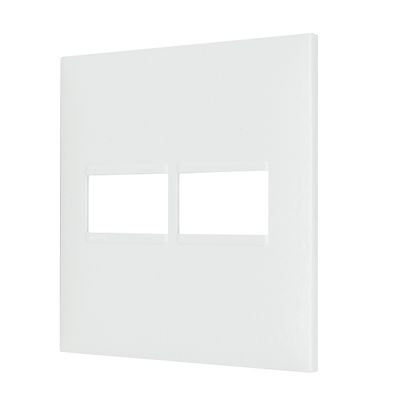 Placa 1+1 Posto 4X4 Branca