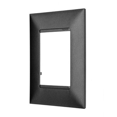 Placa 3 Postos 4X2 Preta