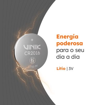 Bateria de Lítio CR2016 C/5 3V