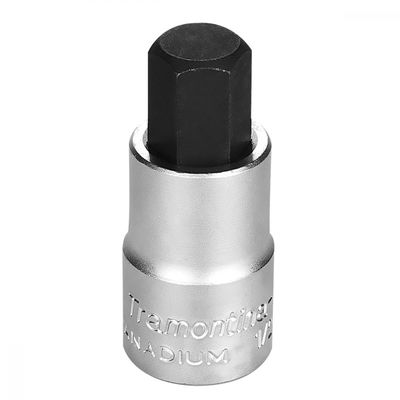 Soquete Aço Cromo Vanadio Hexagonal 12mm 1/2"