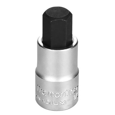 Soquete Aço Cromo Vanadio Hexagonal 12mm 1/2"