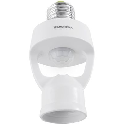 Sensor de Presença 360° Soquete E27 Tramontina Bivolt com Fotocélula Branco