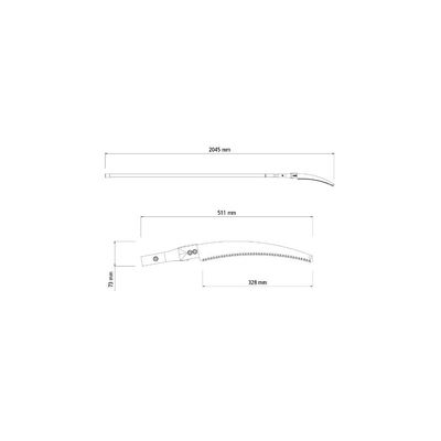 Serrote Poda Profissional 13" Inox Cabo Extensível 3m