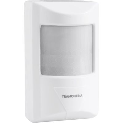 Sensor de Presença 180° Articulado Frontal Tramontina Bivolt com Fotocélula Branco