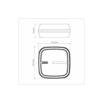 Porta Frios Tramontina Mix Color em Polipropileno Cinza 1,3 L