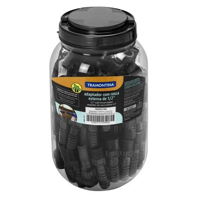 Pote com 100un. Adaptador Rosca Externa 1/2 Pol. Tramontina