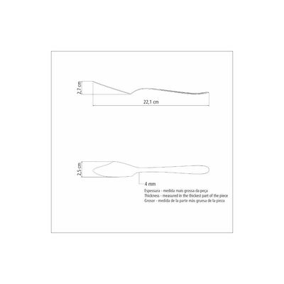 Kit 36 Facas para Peixe Tramontina Cannes em Aço Inox