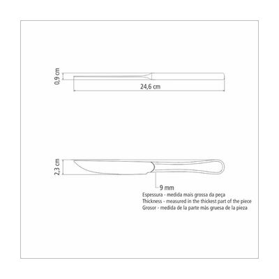 Kit 36 Facas para Churrasco Tramontina Firenze Forjada Inox