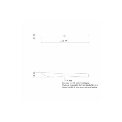 Kit 36 Facas para Churrasco Tramontina Continental Inox