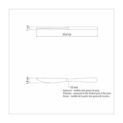Kit 36 Facas para Churrasco Tramontina Cannes Forjada Inox