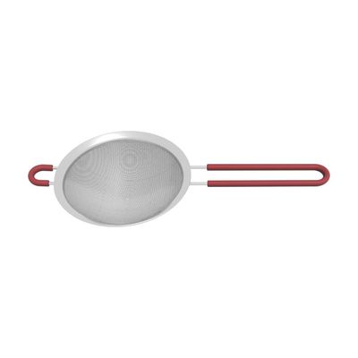 Peneira Tramontina Softta em Aço Inox com Cabo de Polipropileno Vermelho 16 cm