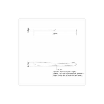 Kit 36 Facas de Mesa Tramontina Italy em Aço Inox Forjado
