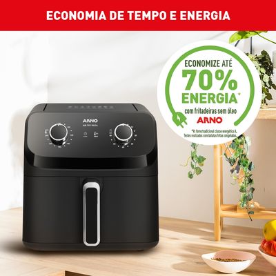 Fritadeira Air Fryer Mega 7,5L AFM7 Arno Preta 220V