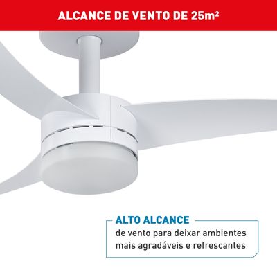 Ventilador Teto New Ultimate VX13 Arno Branca Bivolt