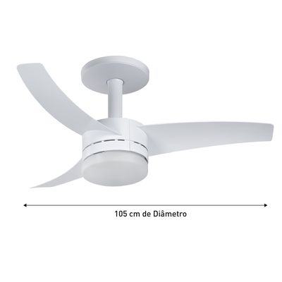 Ventilador Teto New Ultimate VX13 Arno Branca Bivolt