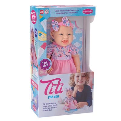 Boneca Titi Faz Xixi 849 Bambola