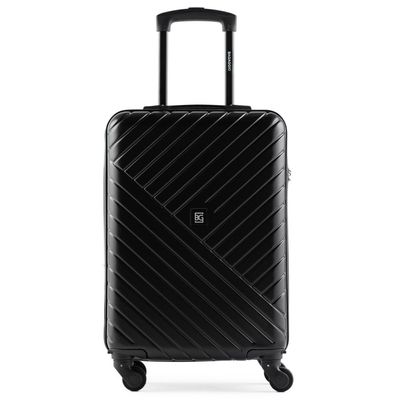 Kit 2 Malas de Bordo Casal 10kg ABS 4  Rodas 360° Preto e Rosé Detroit Bagaggio