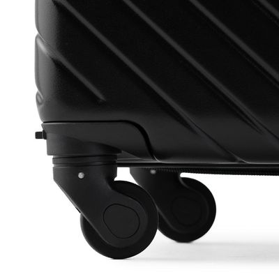 Kit 2 Malas de Bordo Casal 10kg ABS 4  Rodas 360° Preto e Rosé Detroit Bagaggio