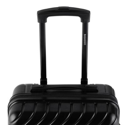 Kit 2 Malas de Bordo Casal 10kg ABS 4  Rodas 360° Preto e Rosé Detroit Bagaggio