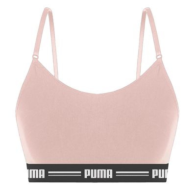Kit 2 Tops Puma Modal Stretch Feminino M / Bege