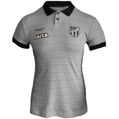 Camisa Polo Topper Ceará Viagem 2018 Feminina P / Cinza