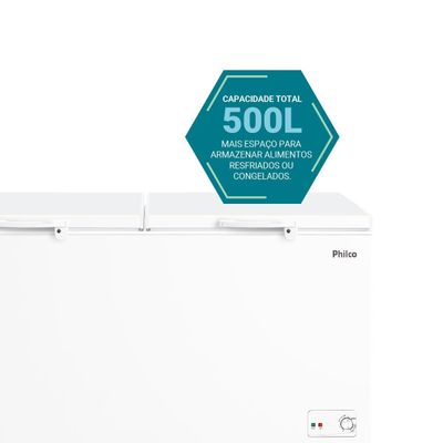Freezer Horizontal Philco 2 em 1 500L PFH520B 127V