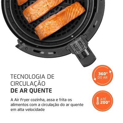 Fritadeira Air Fryer 3,5L Mondial AF35BF Preta 220V UNICA