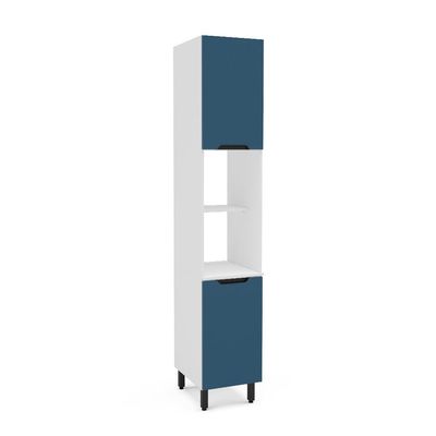 Paneleiro Meena 2 Portas Azul e Branco
