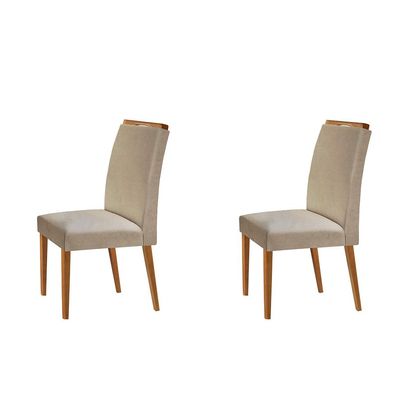 Conjunto com 2 Cadeiras de Jantar Olivia III Capuccino