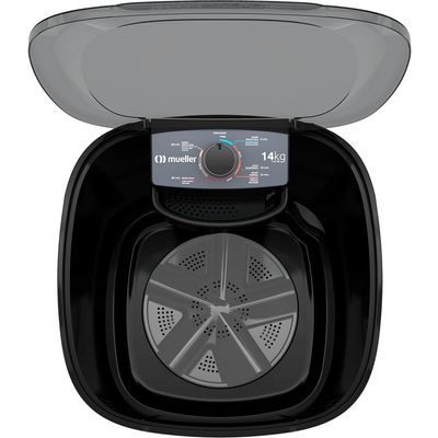 Tanquinho de Lavar Roupas MLT14B Semiautomático 14 kg Mueller Preto / 110V