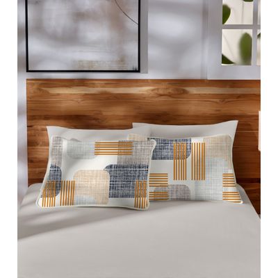 Jogo de Cama Casal Estampado 3pçs Vivaldi Bege UN / Bege
