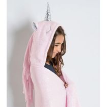 Manta Infantil Com Touca Lar E Lazer Rosa