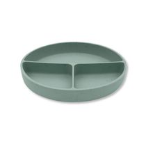 PRATO COM DIVISORIAS E SUCCAO SILICONE PLATINUM SAGE - KIKKA BOO