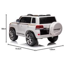CARRO ELETRICO INFANTIL TOYOTA LAND CRUISER 12V BRANCO - ZIPPY TOYS
