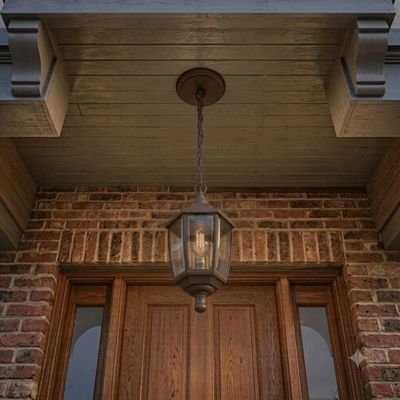Luminária Teto Pendente 47cm E27 Marrom Bivolt Dital Heritage Varanda Área Gourmet Escritório