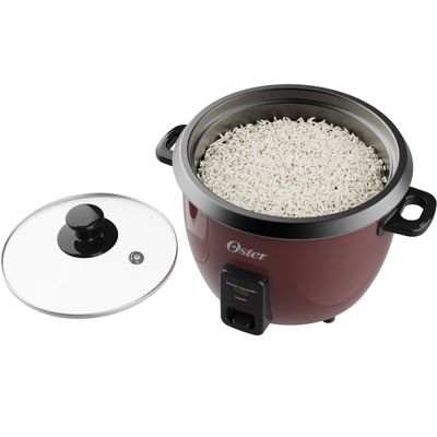 Panela Elétrica de Arroz Oster 1L Bordô Antiaderente Vermelho / 110