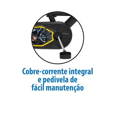 Bicicleta Infantil Bandeirantes Batman Aro 14 com Rodinhas