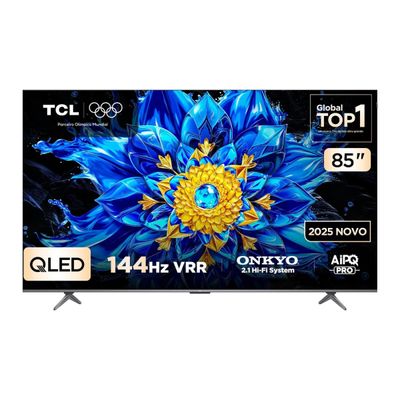 Smart TV 85" TCL QLED 85P8L 4K UHD Google 144 Hz