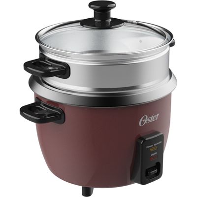 Panela Elétrica de Arroz Oster 1L Bordô Antiaderente Vermelho / 110
