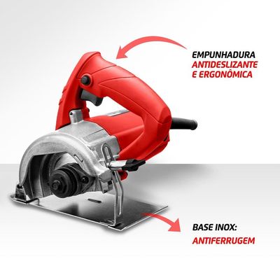 Serra Mármore Mondial FSM-03 1500W Disco 110mm Vermelho / 110