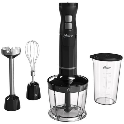 Mixer Multifuncional Oster 3 em 1 Black com Mini Processador Batedor e Copo Medidor Preto / 220