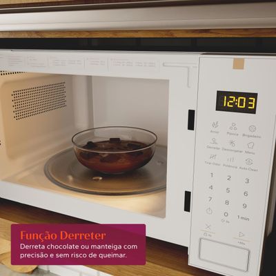 Micro-ondas Brastemp 23L BMS23AB com Multi Preparos e Descongelamento Perfeito Branco 110