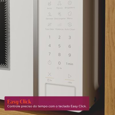 Micro-ondas Brastemp 23L BMS23AB com Multi Preparos e Descongelamento Perfeito Branco 110