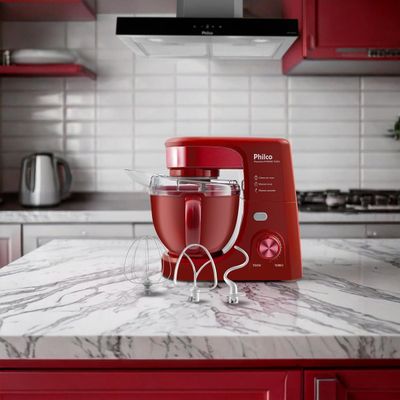 Batedeira Planetária Philco 4,5L Turbo Red 700W PHP500V 127V