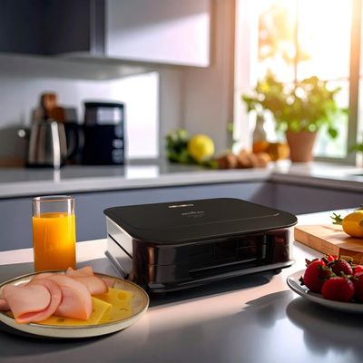 Grill e Sanduicheira Britânia Preto 750W 2 em 1 BGR24A 127V