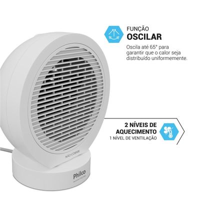 Aquecedor Philco Sistema Termo Ventilador 3 em 1 PAQ2100A 220V