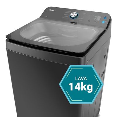 Máquina de Lavar 14 Kg Philco 12 Programas Titânio PLR14B 127V